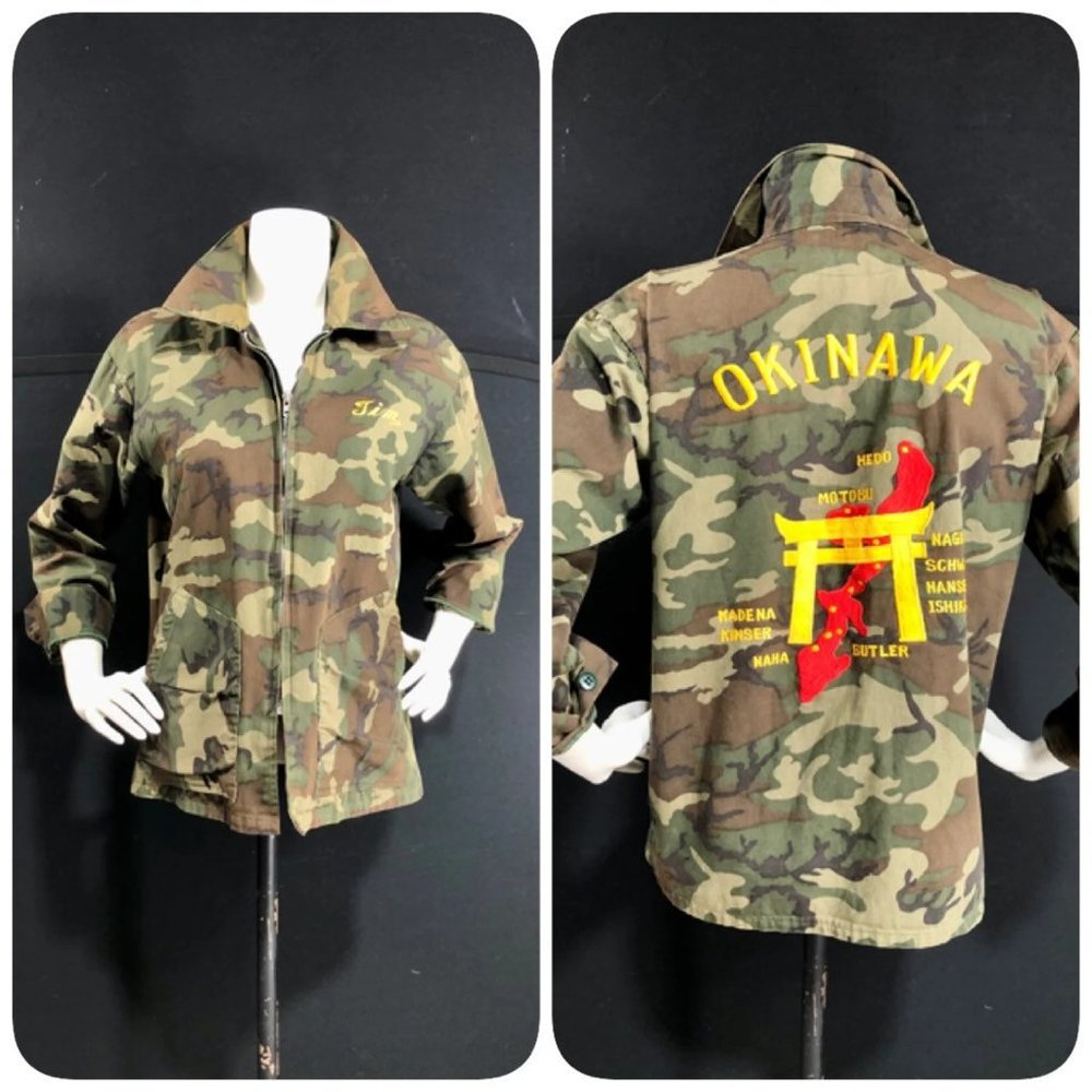 Vintage Okinawa Camo Jacket / cotton "TIM"